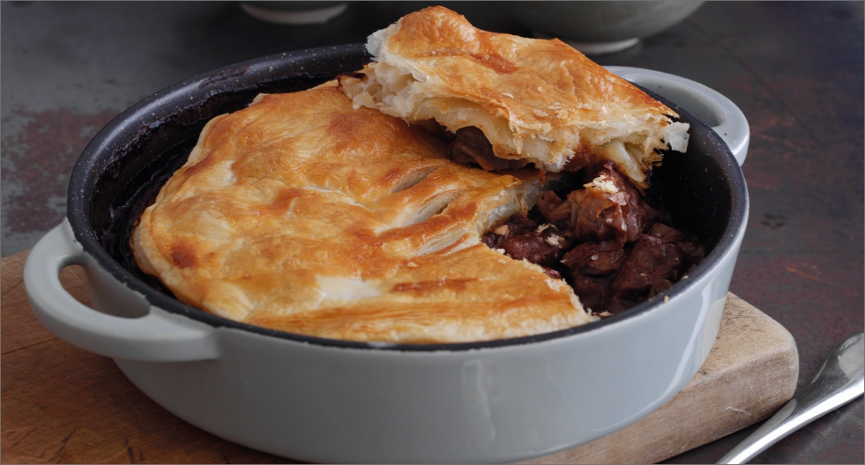 Kerrymaid's Slow Braised Beef Stroganoff Pie