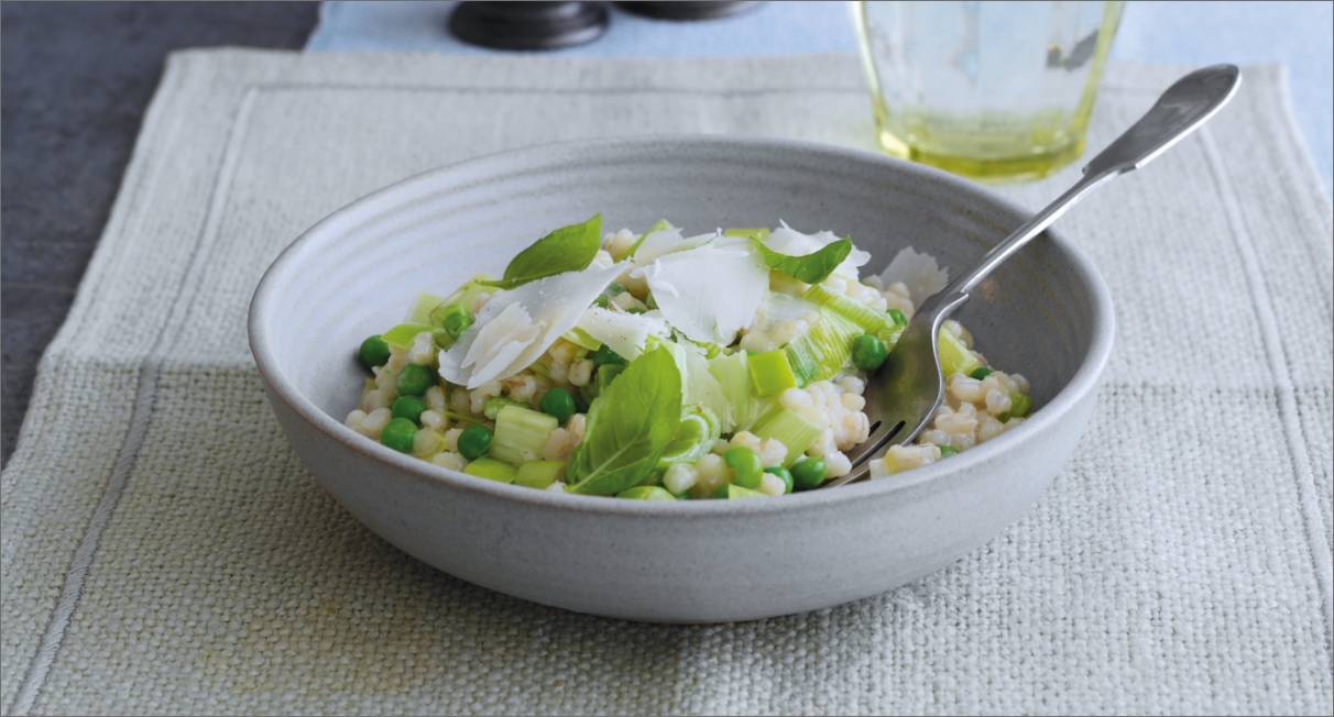 Kerrymaid's Pearl Barley, Green Pea & Leak Risotto