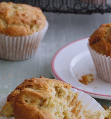 Kerrymaid's Rhubarb & Ginger Muffins