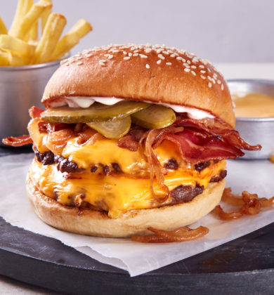 Smashed Bacon Cheesy Burger