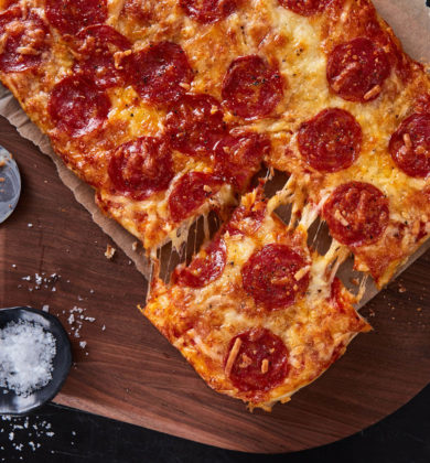 Detroit-Style Pepperoni Pizza